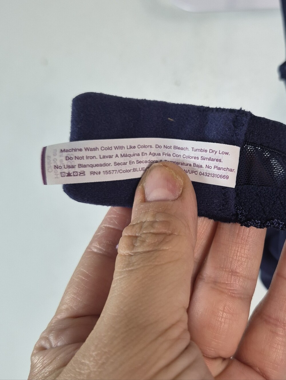 Adored By Adore Me Navy Blue Lace Bra 38B - Picture 11 of 11